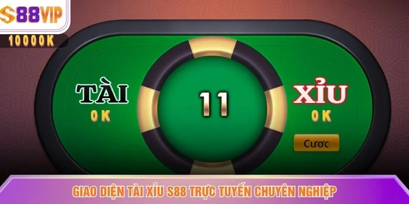 Giao diện Tài xỉu S88 trực tuyến chuyên nghiệp